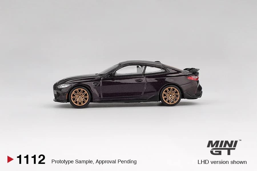 MINIGT 1/64 BMW M4 M-Performance (G82) Daytona Violet MGT01112-CH Car Alloy Motor Vehicle Diecast Metal Model