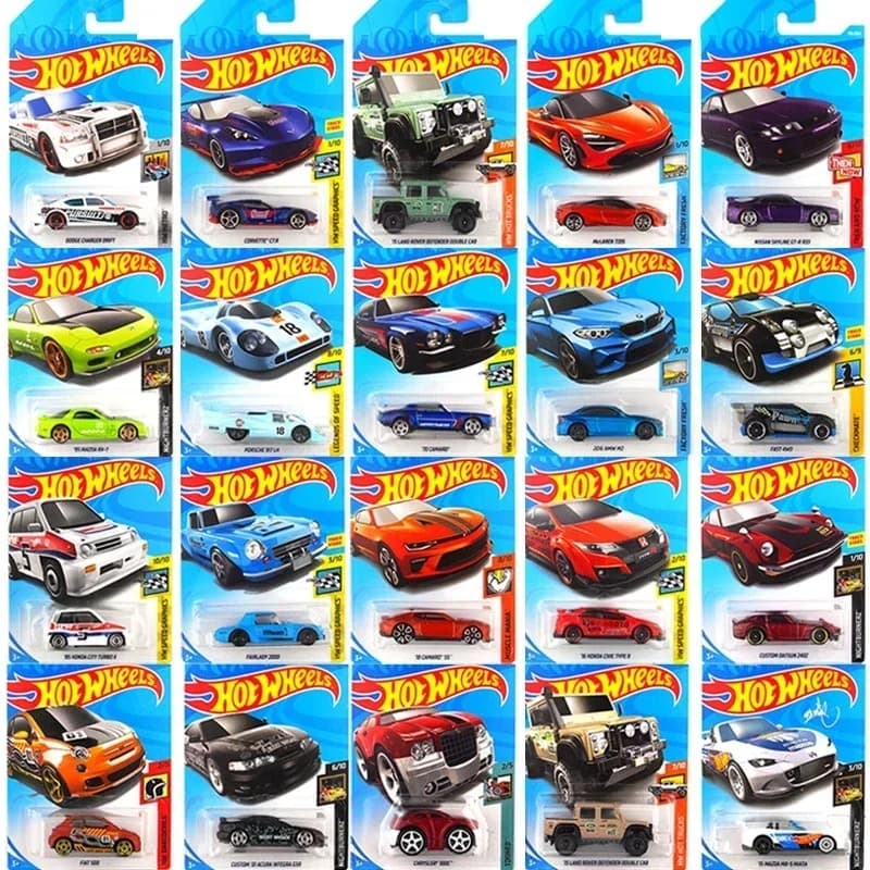 Tin Wheels Studio Original Diecast Hot Wheels Models Car 1:64 Diecast Sedan Alloy Traffic Vehicles Hotwheels Toys for Boys Auto Gifts 1:64 die-cast model car
