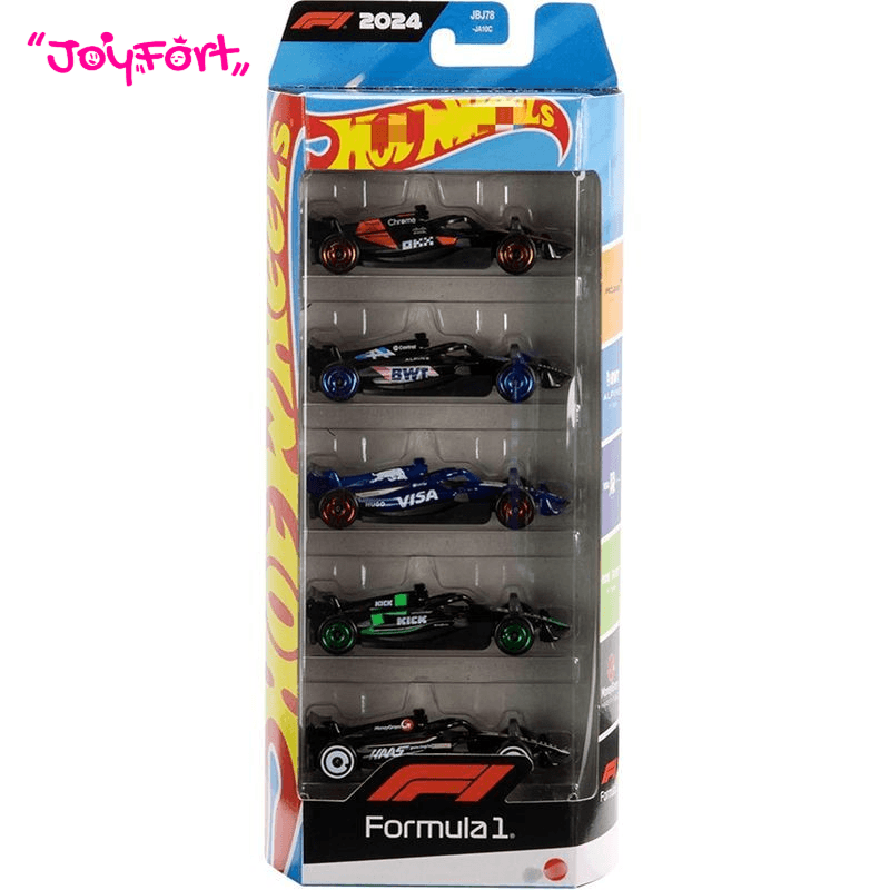 Tin Wheels Studio Hots Wheels Cars Formula 1 5-Pack Set of 5 1/64 Scale 1:64 die-cast model car